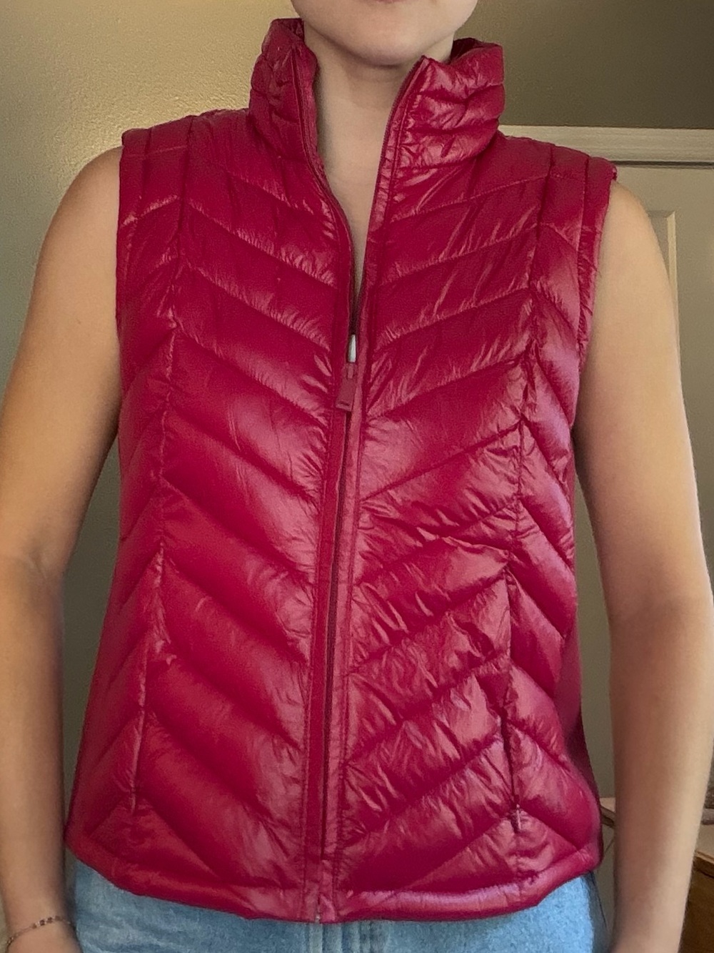 Calvin Klein Shiny Quilted Vest NWT